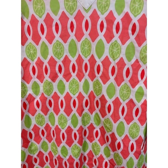 Vineyard Vines Womens 3/4 Sleeve Cotton Shift Dress Citrus Print Size 6 - Picture 5 of 7